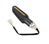 Moto Clignotants Gauche Droit Pour Mini 12 V Universel Moto Avant Arrière Ambre Clignotants Blanc DRL Rouge Feux de Frein(2pcs white yellow)