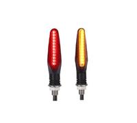 Moto Clignotants Gauche Droit Pour moto, clignotant ambre haute luminosité, feu de jour blanc avant et arrière, feux freinage rouges(2Pcs Red Yellow)