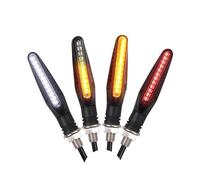 Moto Clignotants Gauche Droit Pour moto, clignotant ambre haute luminosité, feu de jour blanc avant et arrière, feux freinage rouges(2P Red and 2P White)