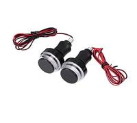 Moto Clignotants indicateur lumière Lot De 2 Clignotants Moto, Embouts Guidon 22 Cm, Universels, pour