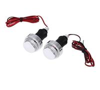 Moto Clignotants indicateur lumière Lot De 2 Clignotants Moto, Embouts Guidon 22 Cm, Universels, pour