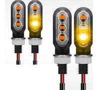 Moto Clignotants Indicateurs Feu Clignotant Arrière De Moto 12 V 10 Mm Clignotant Ambre Fluide Lampe Témoin Feu Stop Feu Clignotant Universel Pour Moto