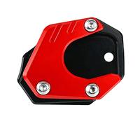 Moto CNC Aluminium Agrandir Support de Béquille Latérale pour CB650R Neo Sports Cafe 2019-2022 CBR650R 2019-2021 CB500F CB500X 2013-2021 CB125R CB300R 2018-2021-Noir+Rouge