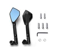 Moto CNC Aluminium Métallique Rétroviseur Rétroviseur Latéral Anti-vertige Pour Hornet 900 600 250 CB600F CB 600F(Black)