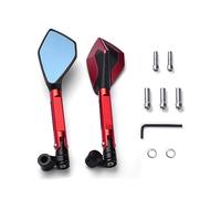 Moto CNC Aluminium Métallique Rétroviseur Rétroviseur Latéral Anti-vertige Pour Hornet 900 600 250 CB600F CB 600F(Red)