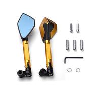 Moto CNC Aluminium Métallique Rétroviseur Rétroviseur Latéral Anti-vertige Pour Hornet 900 600 250 CB600F CB 600F(Or)