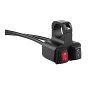 Moto CNC en Aluminium Oy Installation 22CM Plus Double FL Interrupteur à Double Usage 2V16A12V 6A CNC en Aluminium Moto Guidon de Moto Phare on Off Double Interrupteur