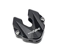 Moto CNC Etui Clés Coque Et Badge Brodé Porte-clés Pour 800NK NK800 2022-2026+ Accessoires Moto Étui Porte-clés CNC & Anneau(KC Black)