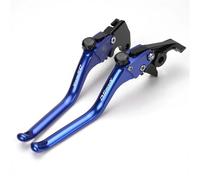 Moto CNC Poignée Réglable Levier De Frein Leviers d'embrayage De Frein pour Loncin Voge DS800X DS800X Rallye 2025 2026 Frein Court réglable(1 Pair Blue)