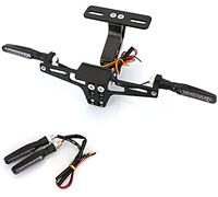 Moto CNC Réglable Arrière Support de Montage de Plaque D'immatriculation arrière, pour Suzuki GSF 250 400 1200 1250 600 600S 650 650S 650N Bandit avec LED LumièRe Cadre Plaque Accessoires