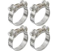 Moto Collier de Tuyau D'échappement 74-79mm Collier Echappement Moto 2PCS Collier Serrage Inoxydable Antirouille et Durable Convient Aux Tuyaux D'égout Aux Tuyaux aux Motos (2, 74-79mm)