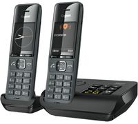 MOTO-Comfort 520A Duo - 2 Téléphone Dect Sans Fil Avec Répondeur - Design Élégant - Qualité Audio Supérieure - Blocage D'Appels - Jusqu¿À 200 Contacts, Gris Foncé [Version Française]