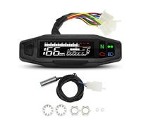 Moto Compteur kilométrique Tachymètre Universel pour Moto, Compteur De Vitesse, Compteur De Vitesse, Odomètre Numérique, Ensemble De Capteurs pour Moto