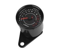Moto Compteur Vitesse Compte-Tours De Moto, Compteur Kilométrique Universel, 13000 TR/Min, Veilleuse LED, Rétroéclairage, Tachymètre, Compatible avec Moteur Monocylindre