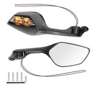 Moto Côté Vue arrière Rétroviseur Rétroviseur Avec Clignotant LED, Rétroviseurs Universels Gauche Et Droit, Accessoires De Moto