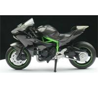 Moto Course pour Miniature L'éPour Chelle 1:18 MouléE sous Pression Jouet Sport Rue Cadeau pour Kawasaki Ninja H2R