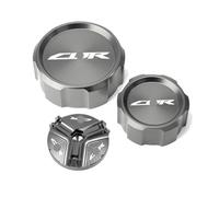 Moto Couvercle Bocal Liquide Freins Avant Bouchon De Remplissage D'huile Moto, Maître-Cylindre, Couvercle Réservoir Liquide Frein, Chaussette pour CBR 1000RR 2005-2018
