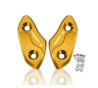 Moto Couvercle de rétroviseur Pour Apr@&ilia RS660 RSV4 1100 Factory 2020-2024 Cache Pour Trou De Rétroviseur Moto Écran Pare-brise Élimineurs Rétroviseurs Capuchon(Gold RSV4)