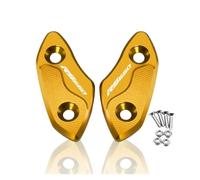 Moto Couvercle de rétroviseur Pour Apr@&ilia RS660 RSV4 1100 Factory 2020-2024 Cache Pour Trou De Rétroviseur Moto Écran Pare-brise Élimineurs Rétroviseurs Capuchon(Gold RS660)