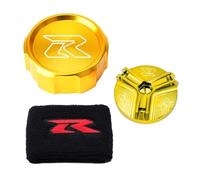 Moto Couvercle Pompe Frein Bouchon De Réservoir De Liquide De Frein Avant Moto pour GSXR 600 750 1000 GSX R 600 750 1000 GSX-R750, Couvercle De Remplissage D'huile