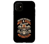Moto Crâne et Piston Crossbones pour homme Coque pour iPhone 11