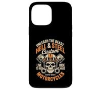 Moto Crâne et Piston Crossbones pour homme Coque pour iPhone 13 Pro Max