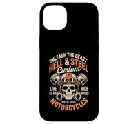 Moto Crâne et Piston Crossbones pour homme Coque pour iPhone 14 Plus