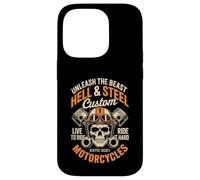 Moto Crâne et Piston Crossbones pour homme Coque pour iPhone 14 Pro