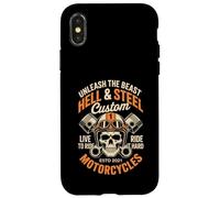 Moto Crâne et Piston Crossbones pour homme Coque pour iPhone X/XS