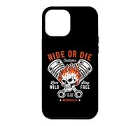 Moto Crâne et Piston Crossbones pour Motard Coque pour iPhone 12 Pro Max