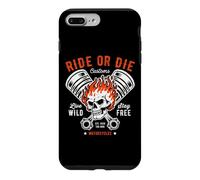 Moto Crâne et Piston Crossbones pour Motard Coque pour iPhone 7 Plus/8 Plus
