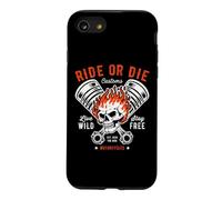 Moto Crâne et Piston Crossbones pour Motard Coque pour iPhone SE (2020) / 7/8
