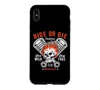 Moto Crâne et Piston Crossbones pour Motard Coque pour iPhone XS Max