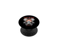 Moto Crâne et Piston Crossbones pour Motard PopSockets PopGrip Adhésif