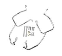 Moto Crash Bar Barres De Sécurité Moto Boîte Latérale Pare-Choc Protection du Moteur Cage Cascade pour BMW pour R18B R18TC R18 Classique TC 2020-2023(Chrome)