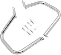 Moto Crash Bar pour Dragstar pour V-Star pour XVS 400 650 Classic 1998-2013 pour XVS400/600 DS400 DS650 1997-2013 Barre De Protection Moteur Barres Pare-Chocs Moto(Chrome)