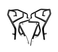 Moto Crashbar pour Suzuki V-Strom 800DE 2024 800DE Protection Cadre Moto Pare-Chocs en Acier Inoxydable Garde-Moteur Barres Protection autoroute(Le Noir)