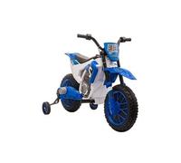HOMCOM Moto électrique pour enfants à partir de 3 ans vitesse 3-8 km/h bleu