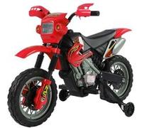 Homcom Moto Cross Électrique Enfant en Métal Rouge 110 x 41 x 67 cm