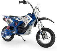 Moto Cross Électrique Enfants 6-10 Ans Blue Fighter - Moto Enfant a Batterie 24V + Jantes en Métal + Roues Gonflables + Accélération Progressive du Poing + Frein à Tambour + 11 km/h - INJUSA
