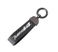 Moto Cuir Fibre de carbone Porte-clés pour Ap-rilia racing TUONO V4 Accessoires de moto,Black-A