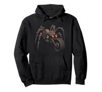 Moto Cyber Spider Red Eyes Mech Design Art Sweat à Capuche