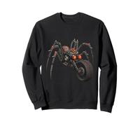 Moto Cyber Spider Red Eyes Mech Design Art Sweatshirt