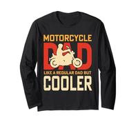 Moto Dad Like a Regular Dad But Cooler Father's Day Manche Longue