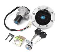 Moto D'Allumage clé Compatible Avec Suzuki Pour GS500 2001-2012 Bouchon D'essence Contacteur D'allumage Pour Moto Pour Serrure Selle Avec Kit Réparation Pièces Rechange Accessoires