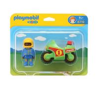 Moto de Course Pilote PLAYMOBIL 1.2.3. - Garçon - 18 mois et plus