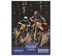 Moto de Cross Puzzle 1000 Pièces Jungle Puzzles Jeu D'Intelligence Décoration Intérieure en Carton 100% Recyclé pour Les Amateurs De Puzzles 52x38cm/1000pcs