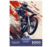Moto de Dirt Jigsaw Puzzle Impossibili 1000Pcs Decorazione per La CASA. Giochi Rilassamento E Intelligence per Adulti E Ragazzi Da 14 Anni 52x38cm/1000pcs