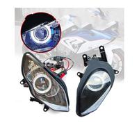 Moto De Phare Avant pour BMW S1000RR S 1000 RR 2015 2016 2017 2018 Phare De Moto Angel Eyes HID Ensemble De Phares(Bleu)