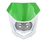 Moto De Phare Avant pour KLX150 pour Enduro 1 Phare De Moto Accessoires De Lampe Halogène Universelle Phare De Motocross(Green White)